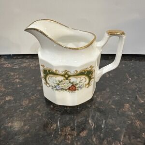 Rosina China Co. Ltd Queen's Fine Bone China England Creamer Pitcher Floral